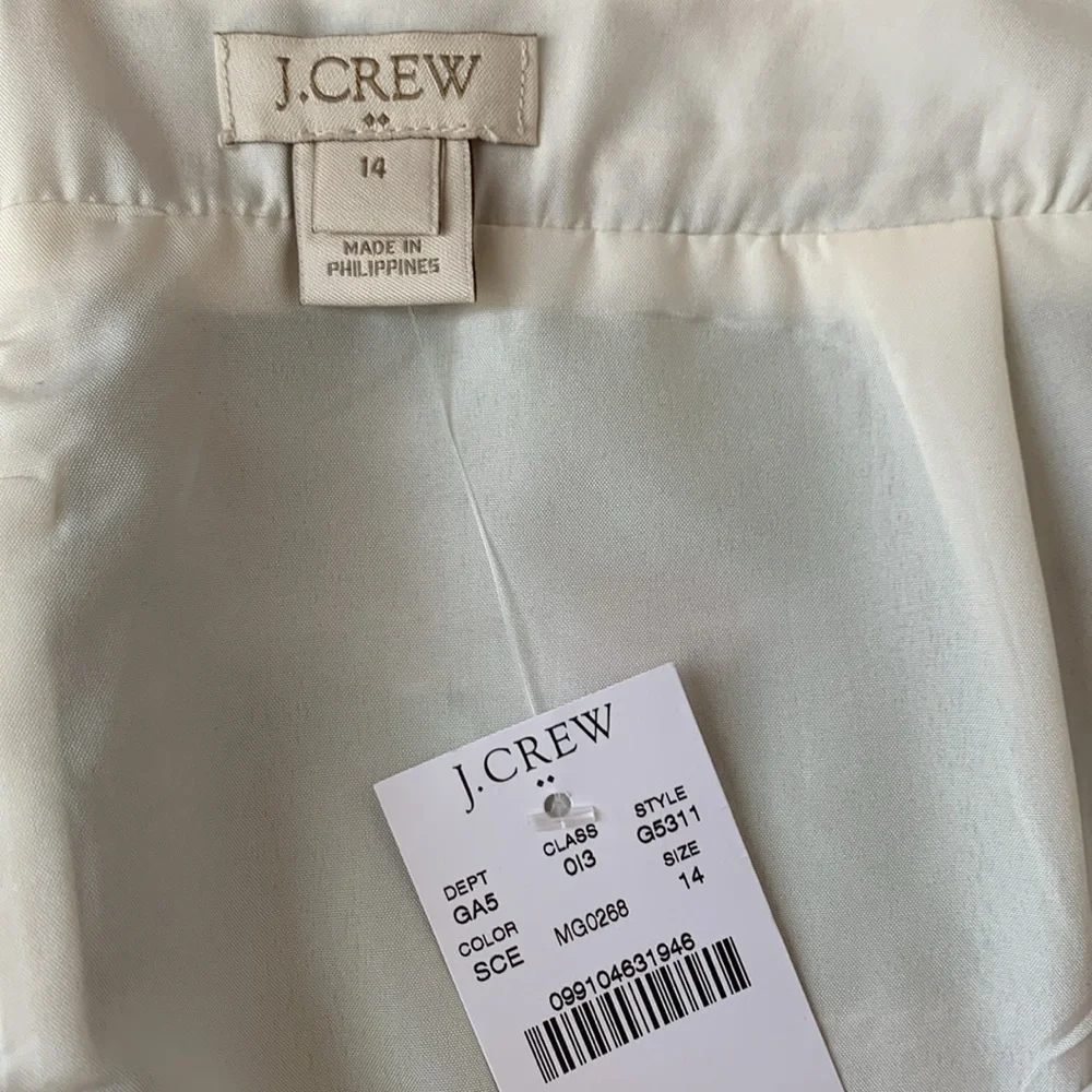 J. CREW BROCADE FLORAL MINI SKIRT